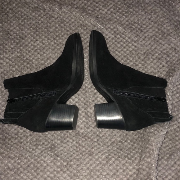 Crown vintage leather / suede black bootie - 7